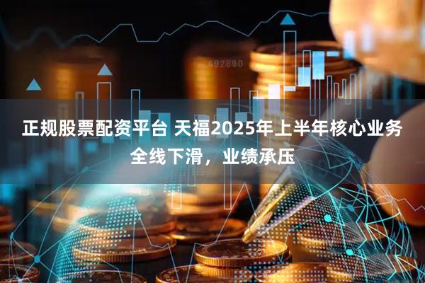 正规股票配资平台 天福2025年上半年核心业务全线下滑，业绩承压