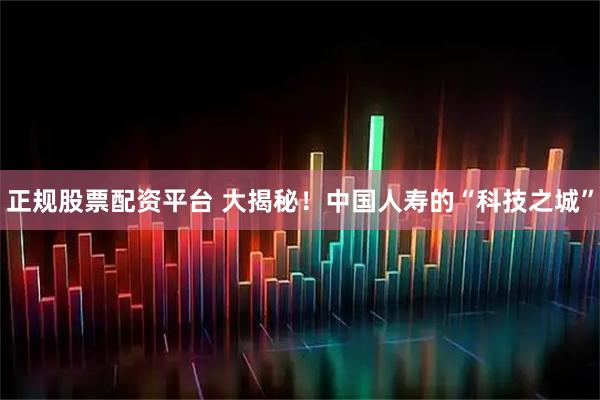 正规股票配资平台 大揭秘！中国人寿的“科技之城”