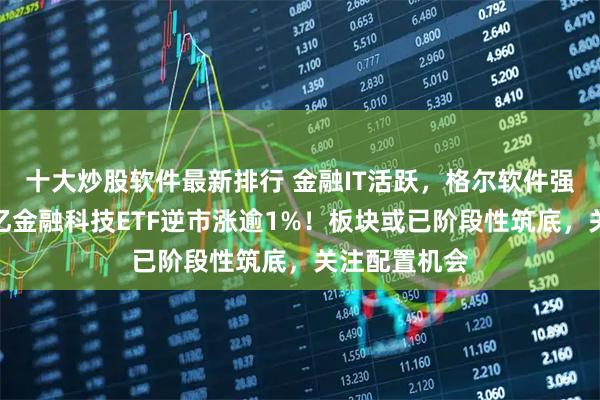 十大炒股软件最新排行 金融IT活跃，格尔软件强势涨停，百亿金融科技ETF逆市涨逾1%！板块或已阶段性筑底，关注配置机会